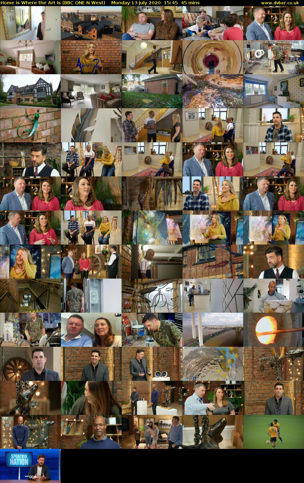 Home Is Where the Art Is (BBC ONE N West) Monday 13 July 2020 15:45 - 16:30