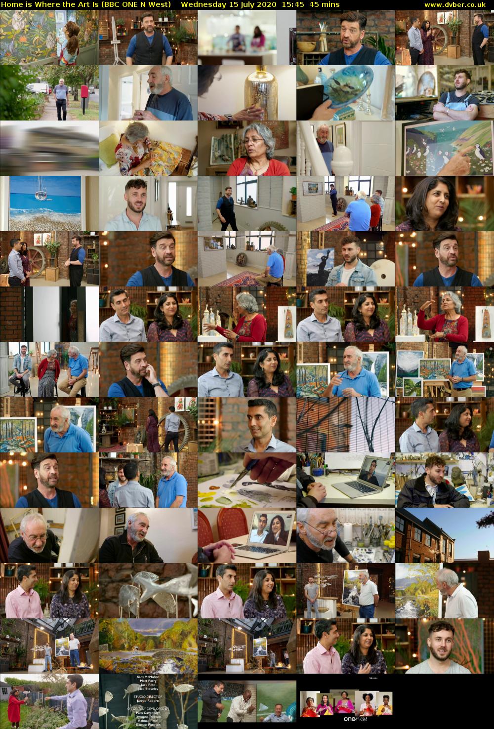 Home Is Where the Art Is (BBC ONE N West) Wednesday 15 July 2020 15:45 - 16:30