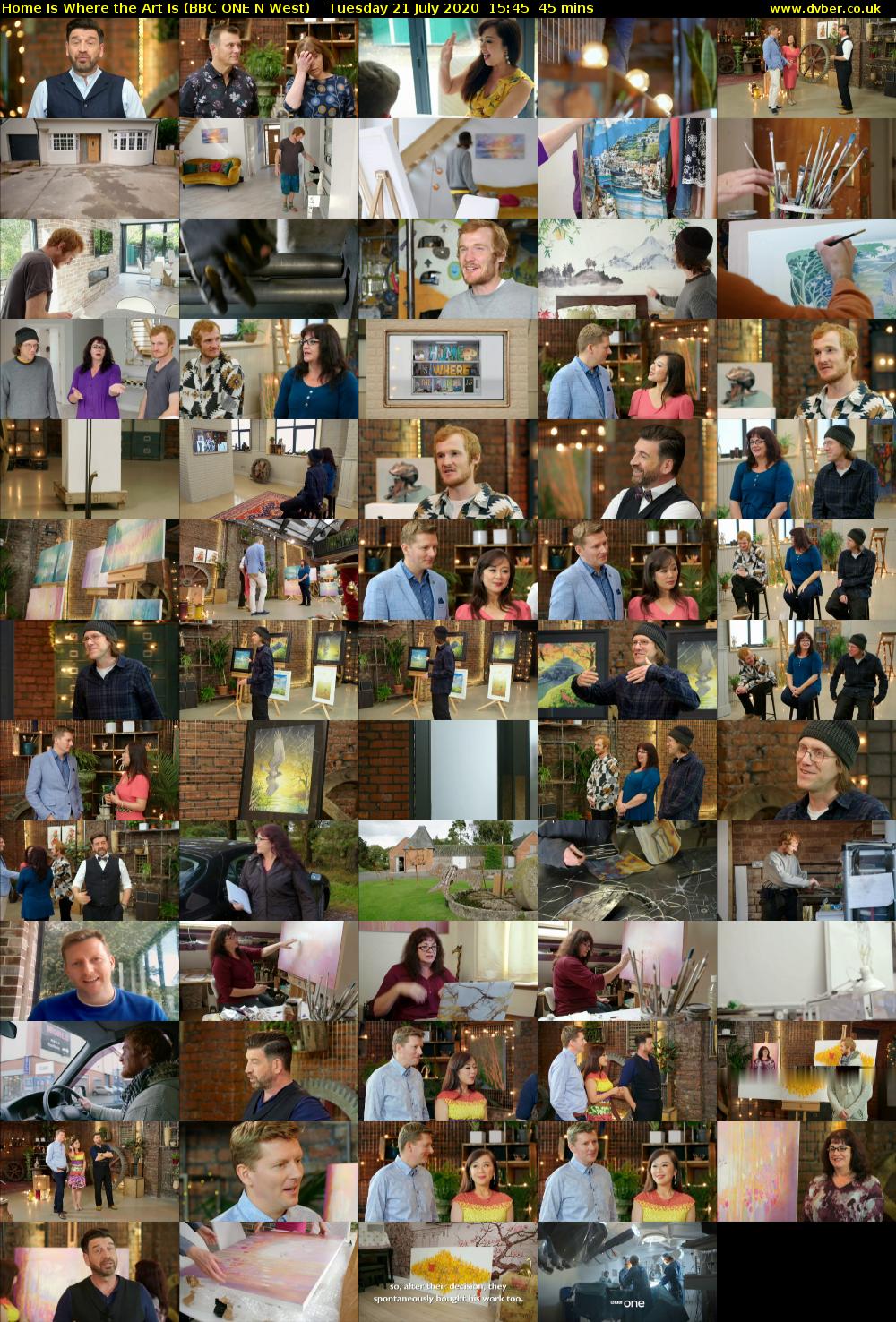 Home Is Where the Art Is (BBC ONE N West) Tuesday 21 July 2020 15:45 - 16:30
