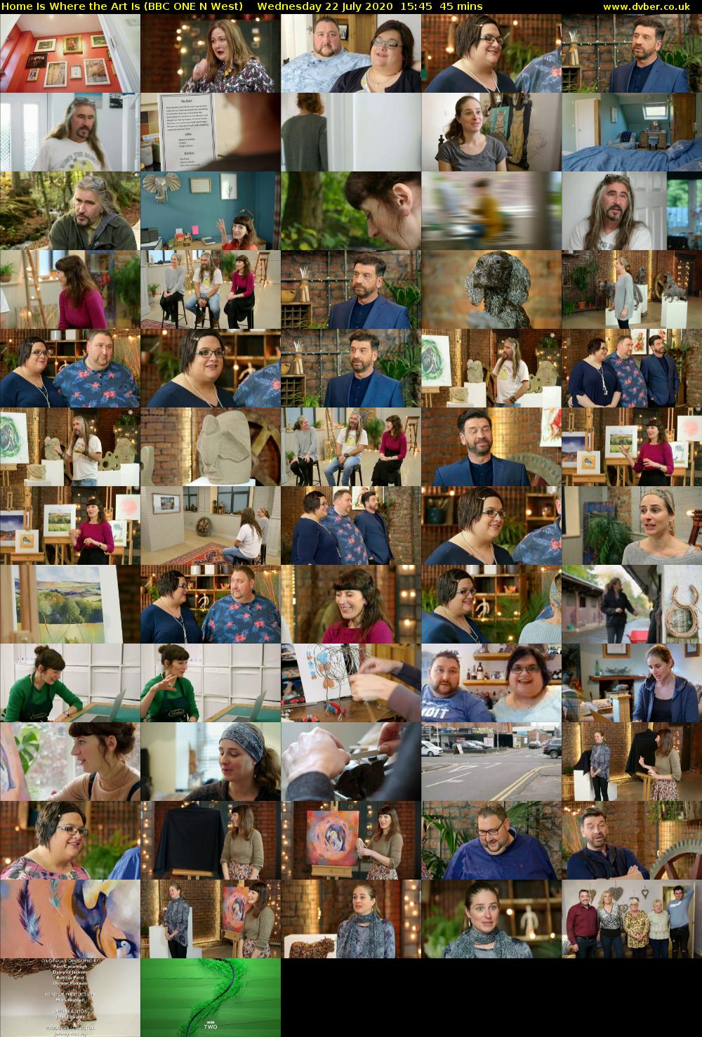 Home Is Where the Art Is (BBC ONE N West) Wednesday 22 July 2020 15:45 - 16:30