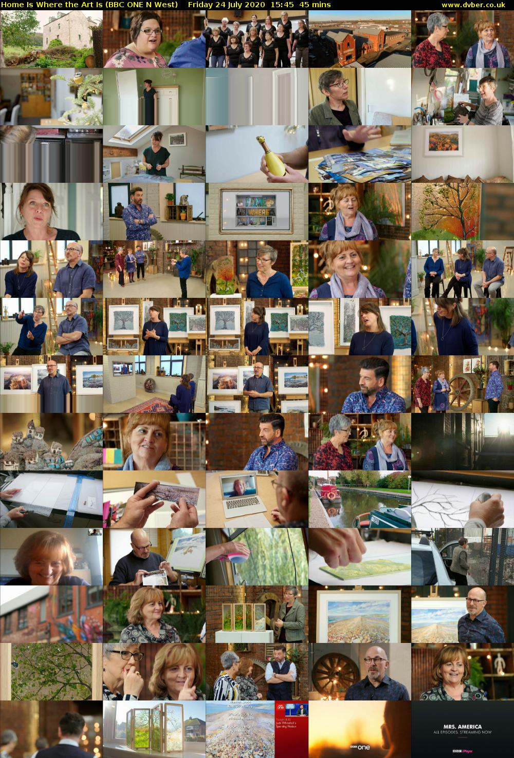 Home Is Where the Art Is (BBC ONE N West) Friday 24 July 2020 15:45 - 16:30