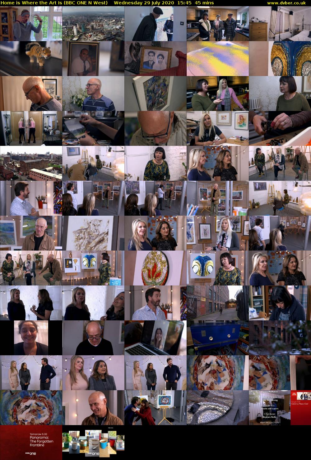 Home Is Where the Art Is (BBC ONE N West) Wednesday 29 July 2020 15:45 - 16:30