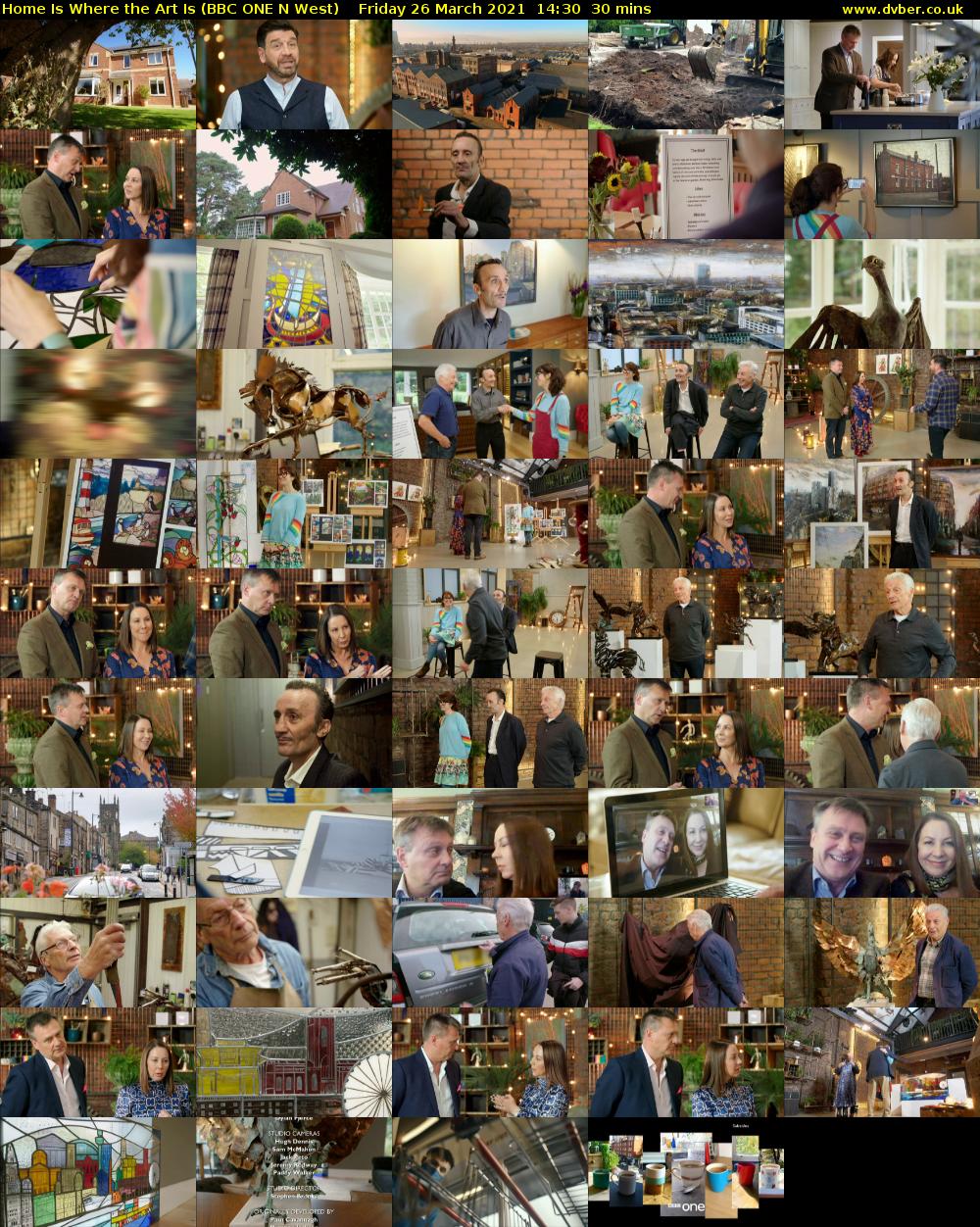 Home Is Where the Art Is (BBC ONE N West) Friday 26 March 2021 14:30 - 15:00