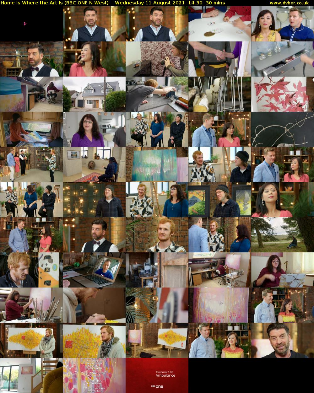 Home Is Where the Art Is (BBC ONE N West) Wednesday 11 August 2021 14:30 - 15:00