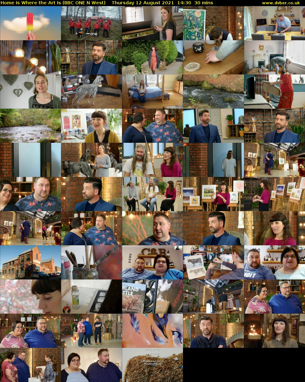 Home Is Where the Art Is (BBC ONE N West) Thursday 12 August 2021 14:30 - 15:00