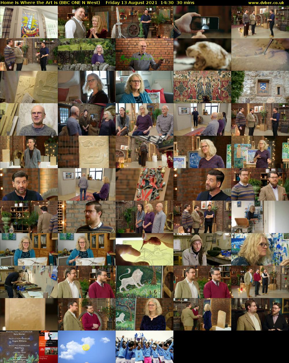 Home Is Where the Art Is (BBC ONE N West) Friday 13 August 2021 14:30 - 15:00