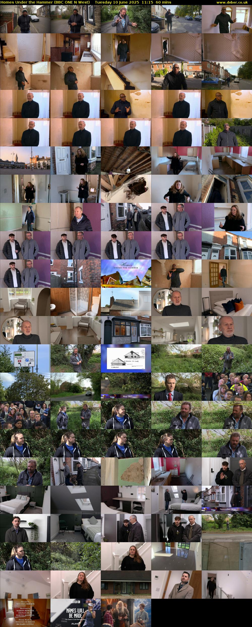 Homes Under the Hammer (BBC ONE N West) Tuesday 10 June 2025 11:15 - 12:15