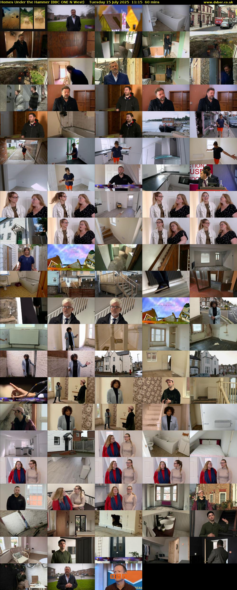 Homes Under the Hammer (BBC ONE N West) Tuesday 15 July 2025 11:15 - 12:15
