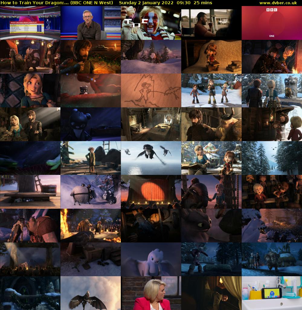 How to Train Your Dragon:... (BBC ONE N West) Sunday 2 January 2022 09:30 - 09:55
