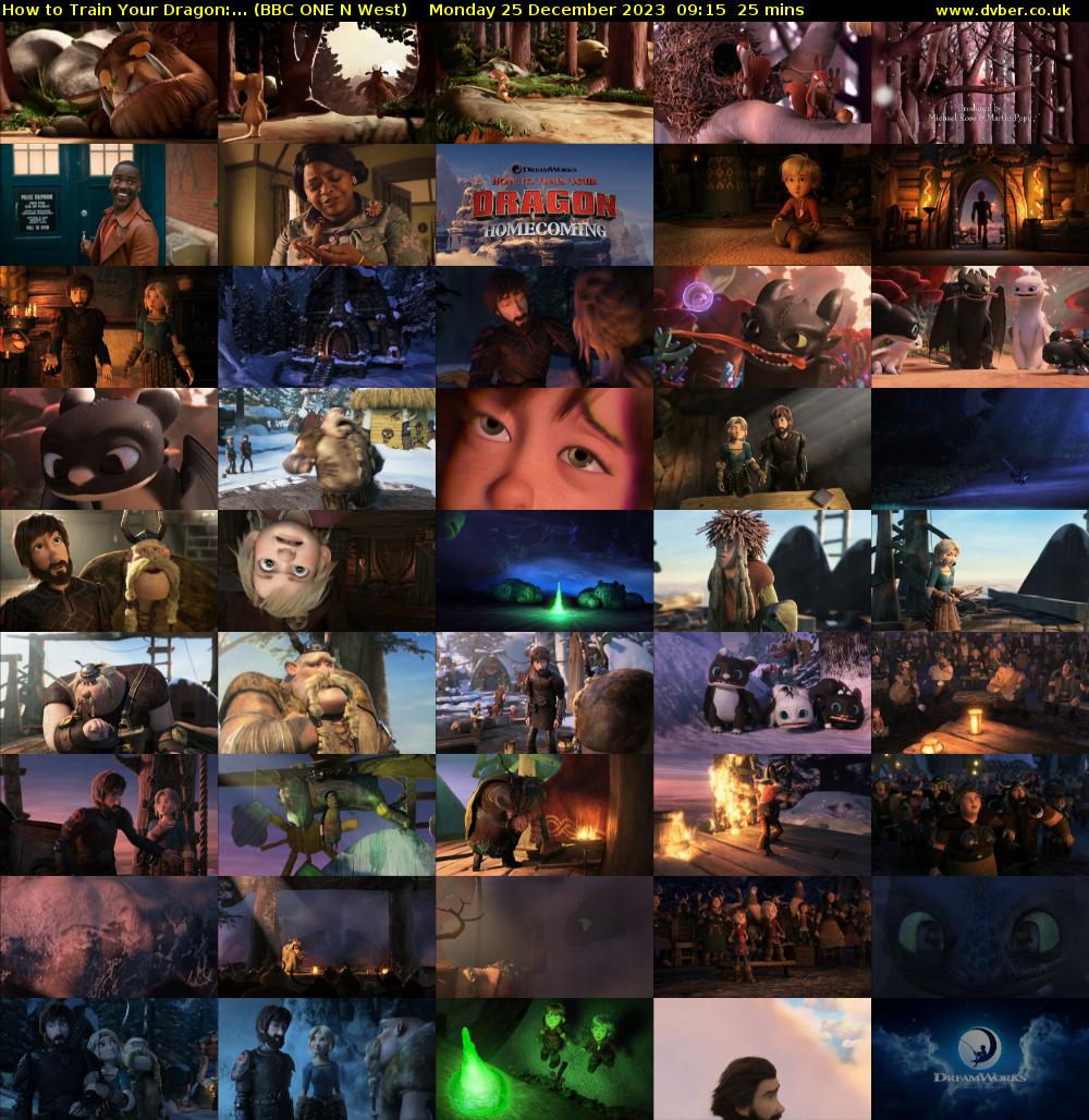 How to Train Your Dragon:... (BBC ONE N West) Monday 25 December 2023 09:15 - 09:40