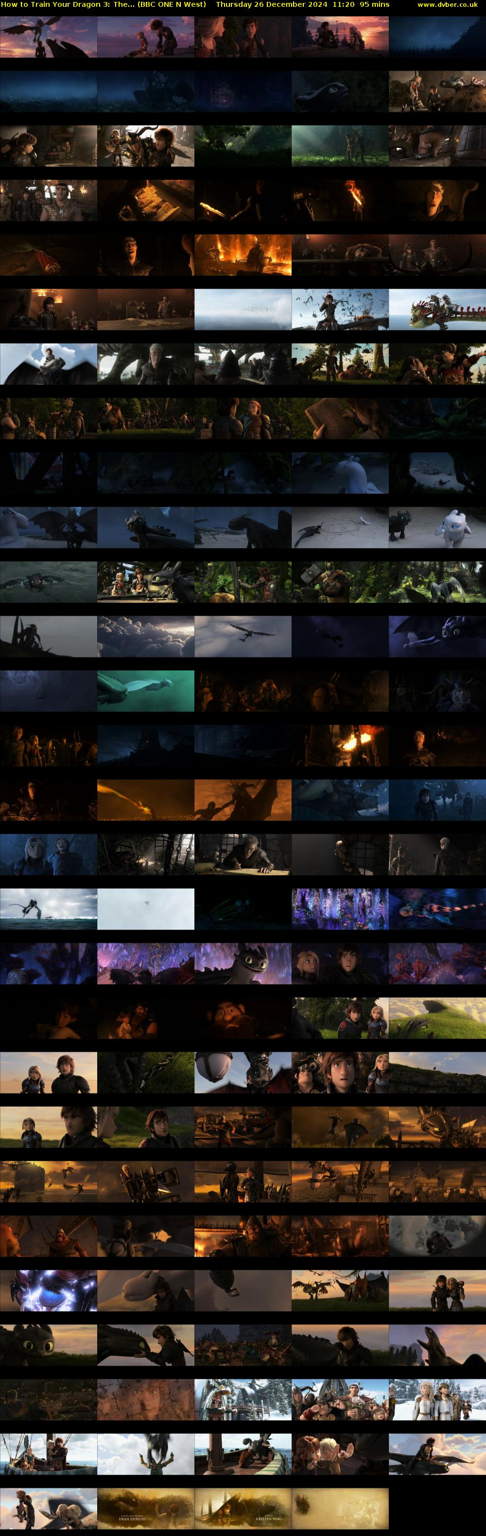 How to Train Your Dragon 3: The... (BBC ONE N West) Thursday 26 December 2024 11:20 - 12:55