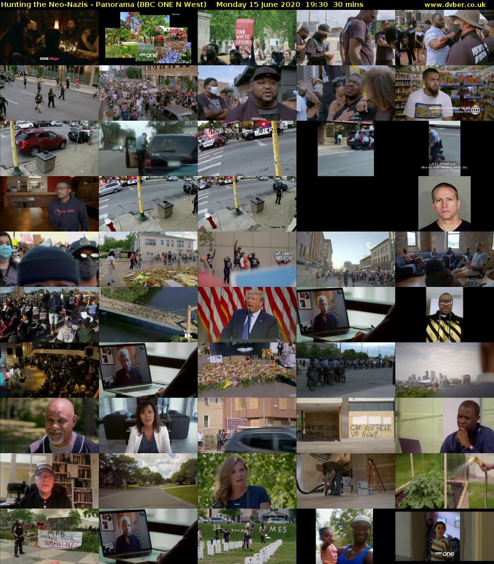 Hunting the Neo-Nazis - Panorama (BBC ONE N West) Monday 15 June 2020 19:30 - 20:00