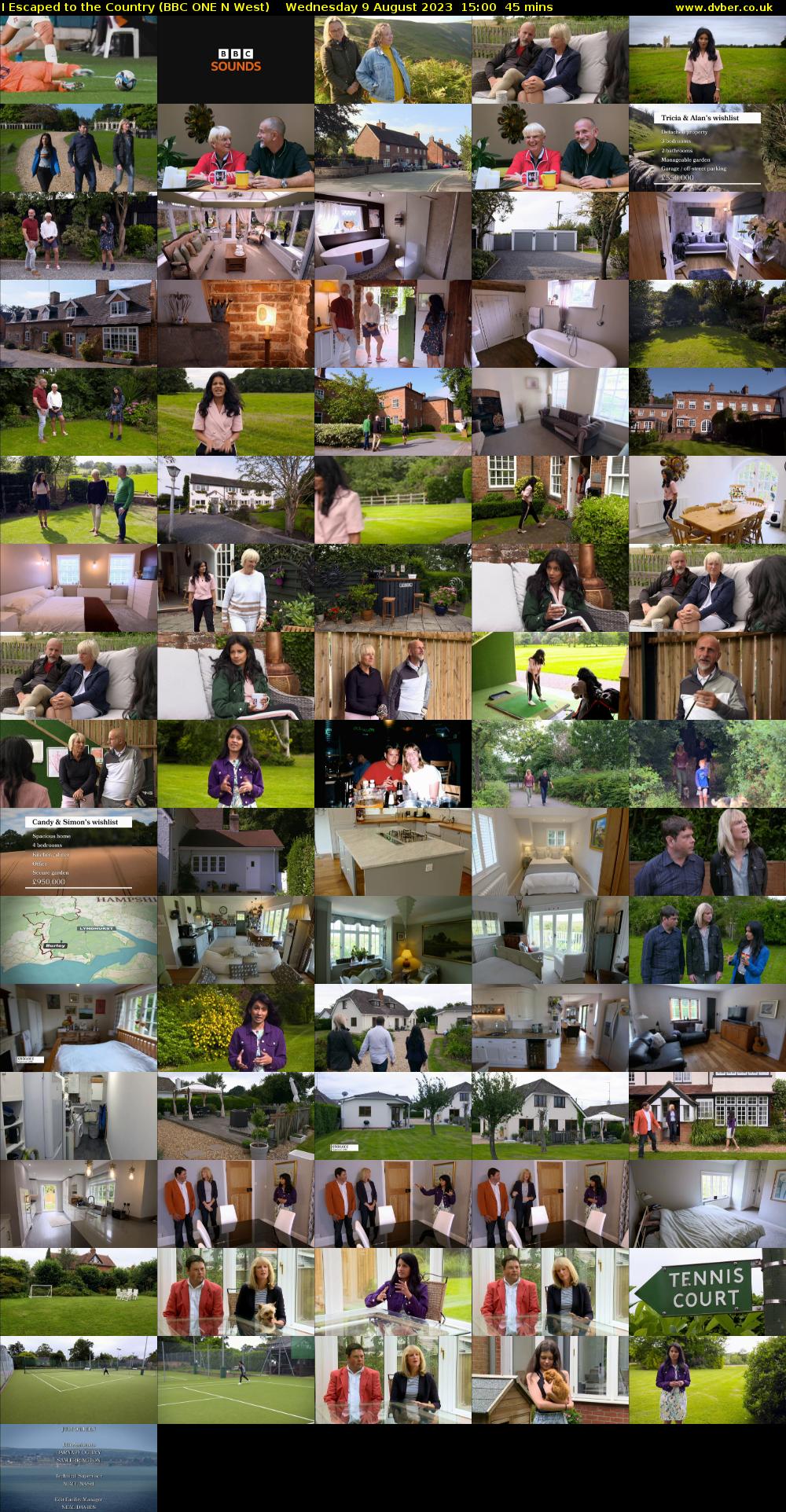 I Escaped to the Country (BBC ONE N West) Wednesday 9 August 2023 15:00 - 15:45
