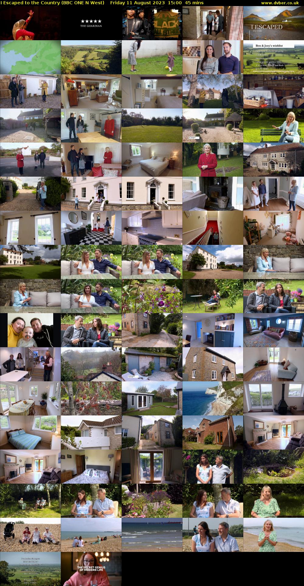 I Escaped to the Country (BBC ONE N West) Friday 11 August 2023 15:00 - 15:45