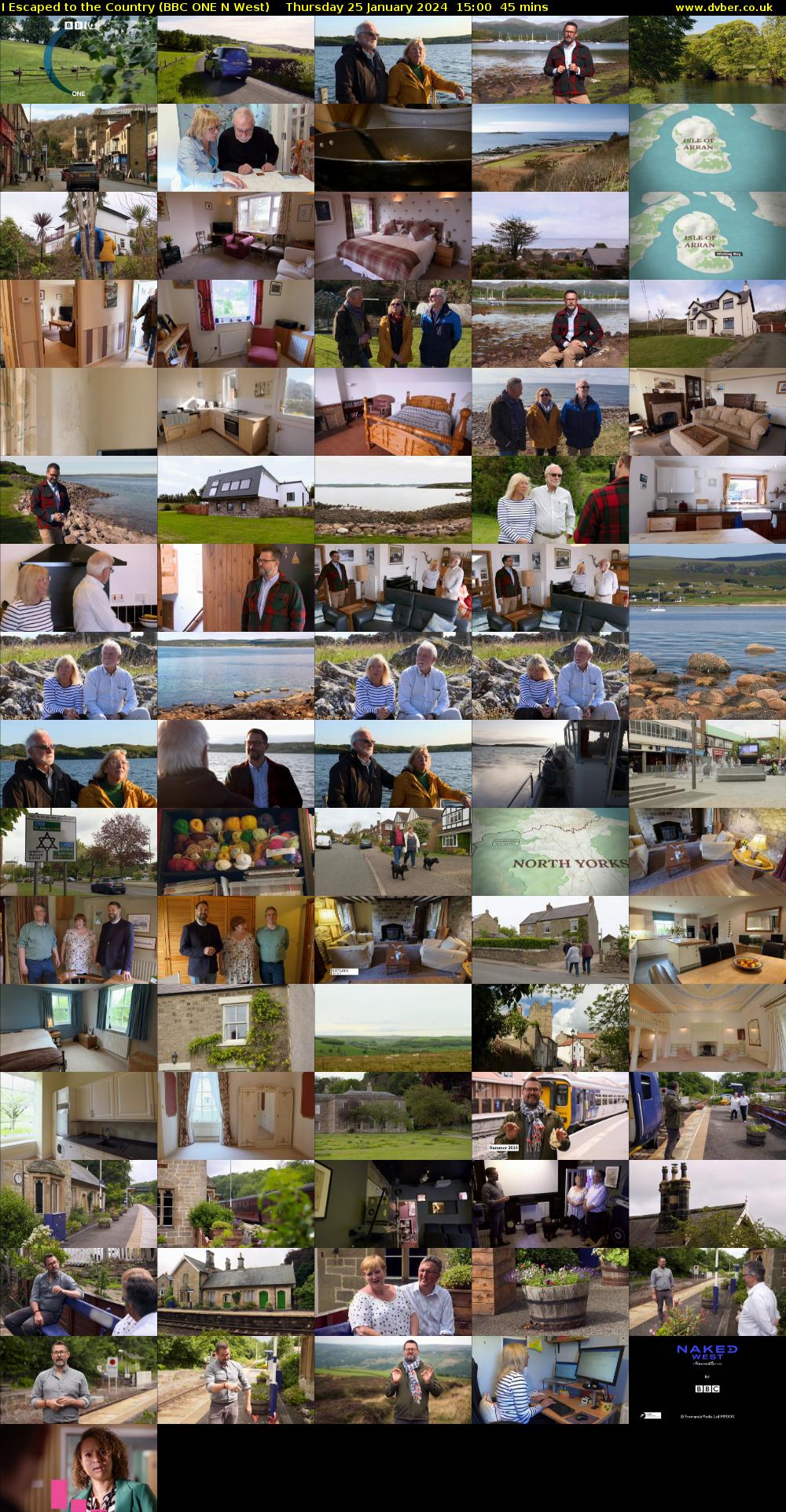 I Escaped to the Country (BBC ONE N West) Thursday 25 January 2024 15:00 - 15:45