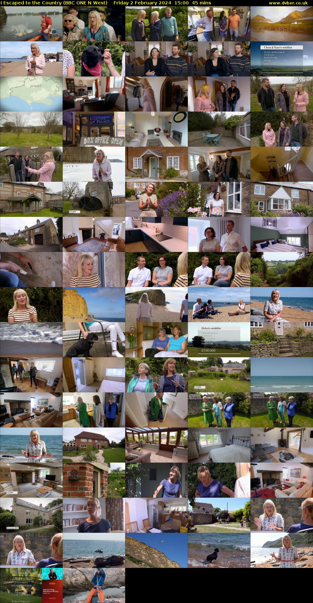 I Escaped to the Country (BBC ONE N West) Friday 2 February 2024 15:00 - 15:45