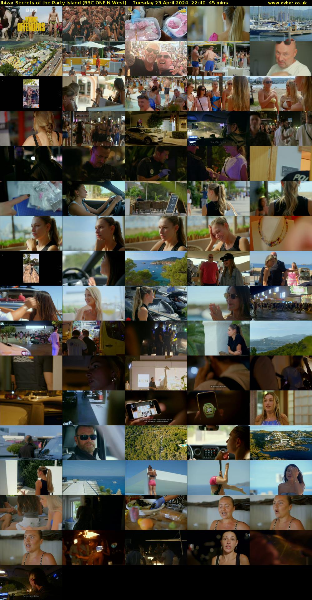 Ibiza: Secrets of the Party Island (BBC ONE N West) Tuesday 23 April 2024 22:40 - 23:25