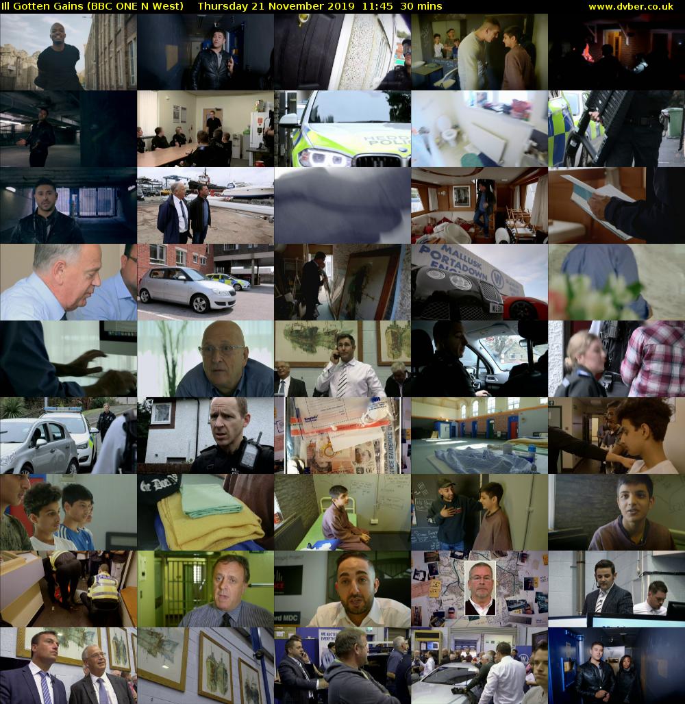 Ill Gotten Gains (BBC ONE N West) Thursday 21 November 2019 11:45 - 12:15