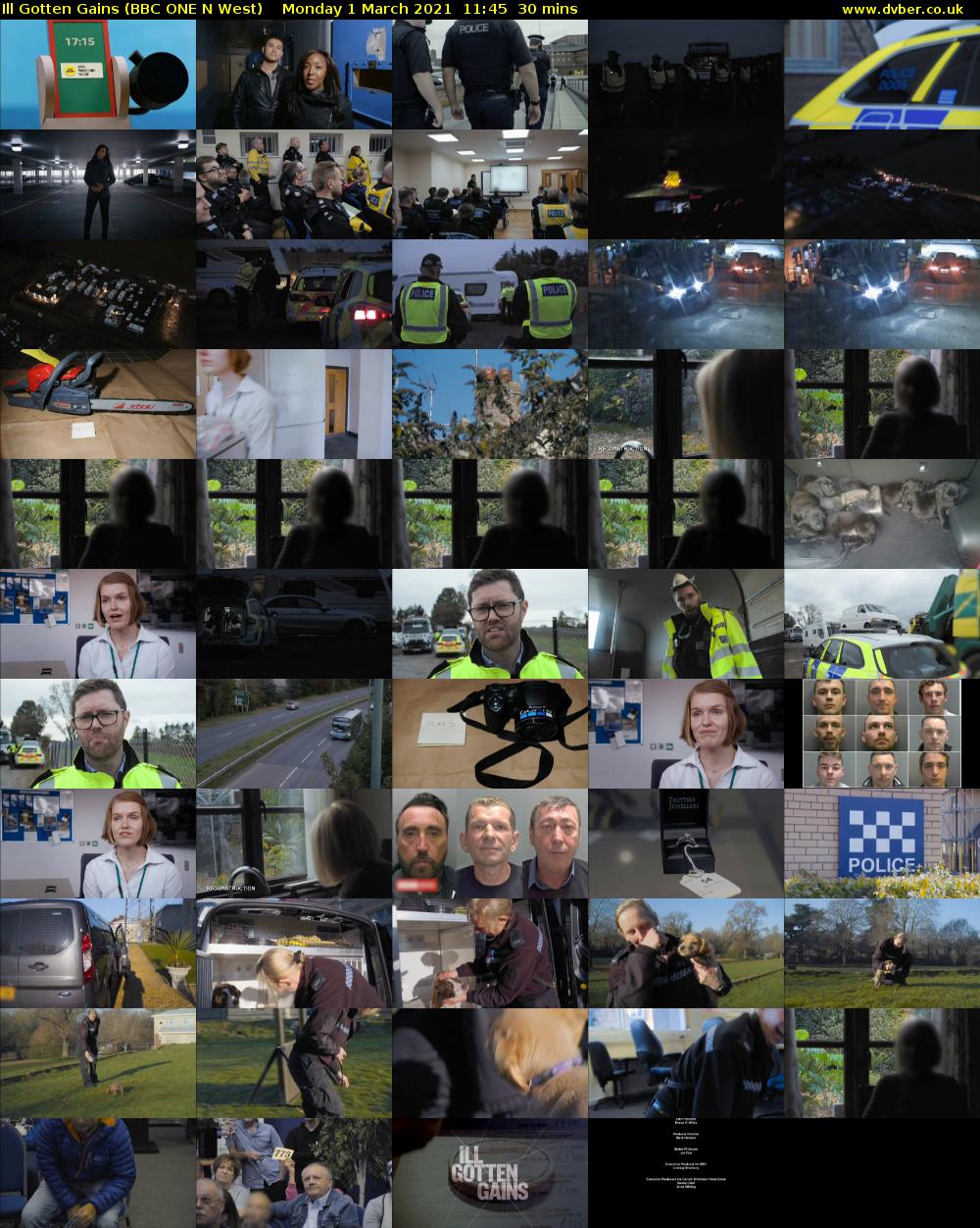 Ill Gotten Gains (BBC ONE N West) Monday 1 March 2021 11:45 - 12:15