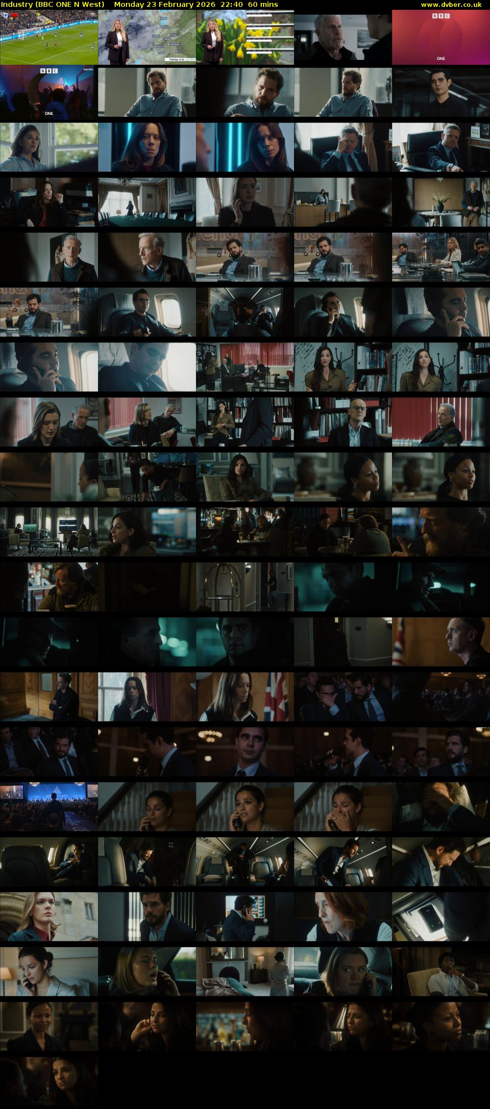 Industry (BBC ONE N West) Monday 23 February 2026 22:40 - 23:40