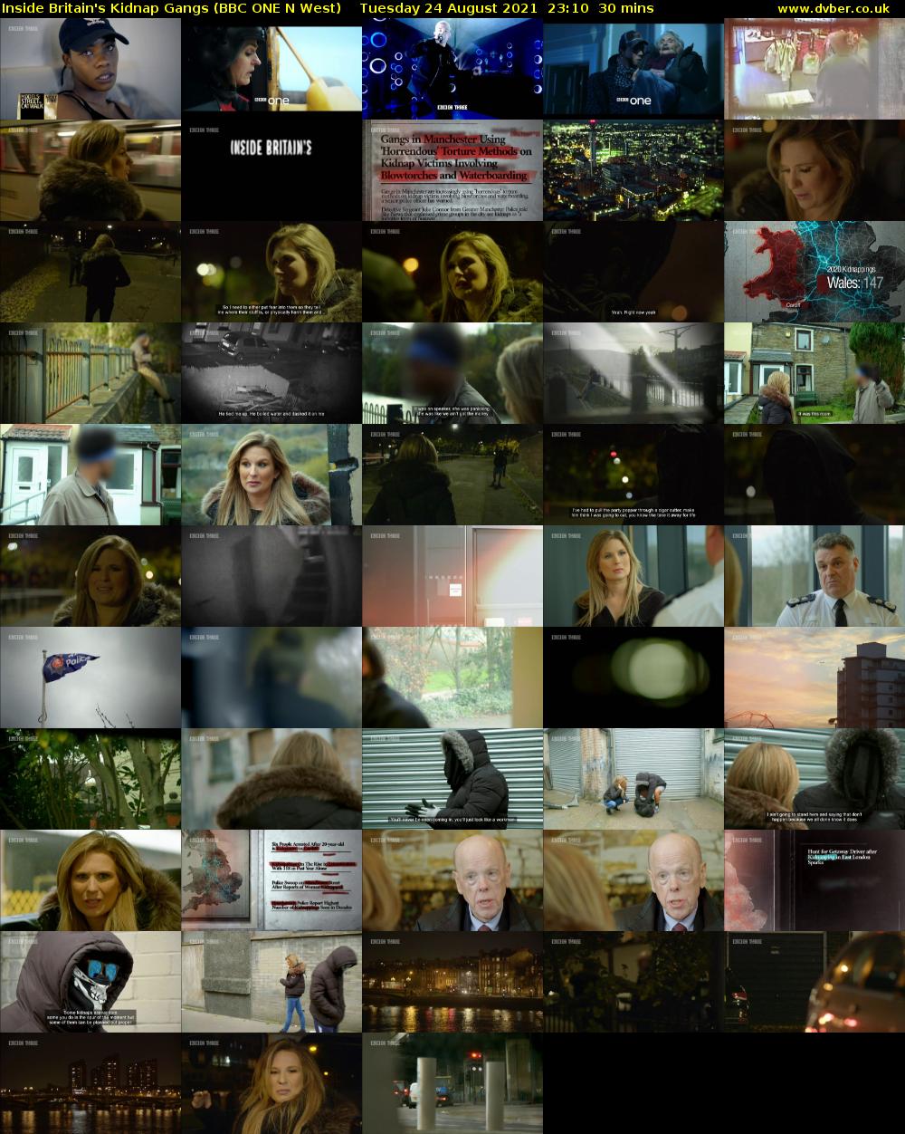 Inside Britain's Kidnap Gangs (BBC ONE N West) Tuesday 24 August 2021 23:10 - 23:40