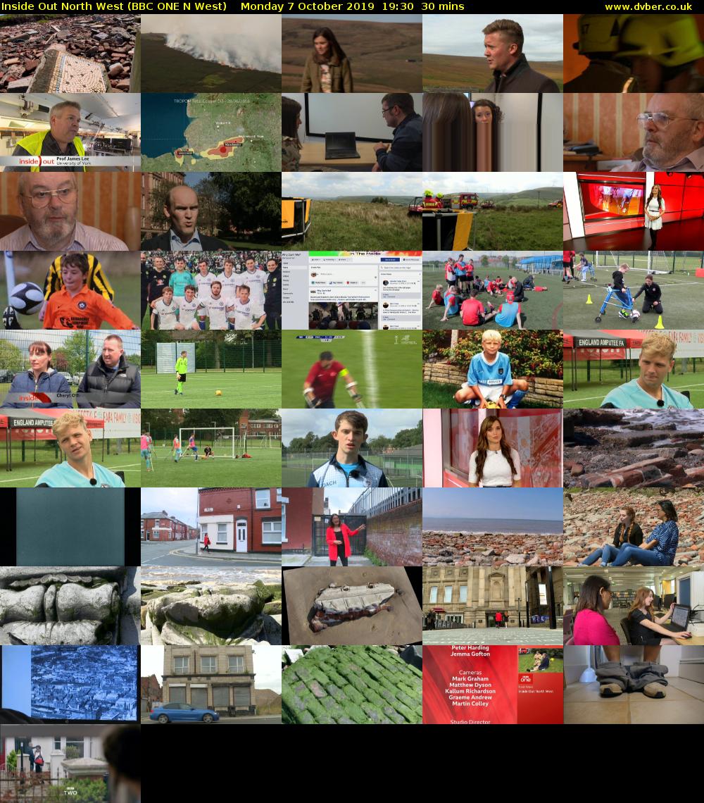 Inside Out North West (BBC ONE N West) Monday 7 October 2019 19:30 - 20:00