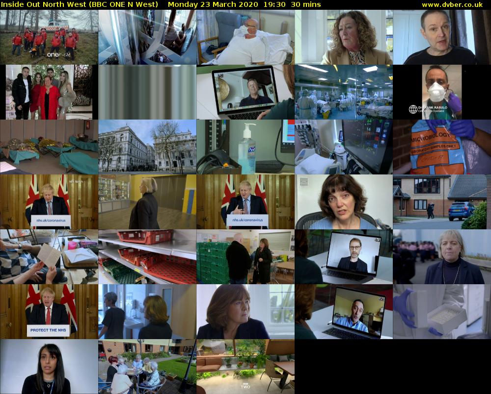 Inside Out North West (BBC ONE N West) Monday 23 March 2020 19:30 - 20:00