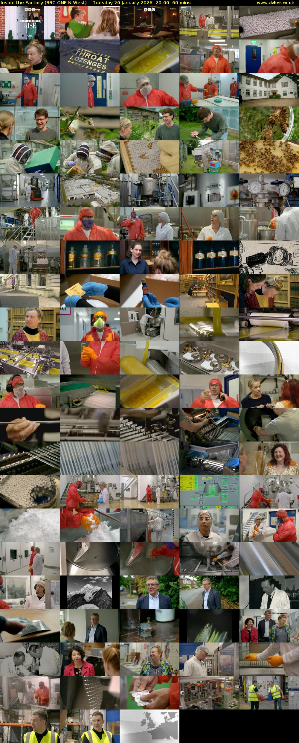 Inside the Factory (BBC ONE N West) Tuesday 20 January 2026 20:00 - 21:00