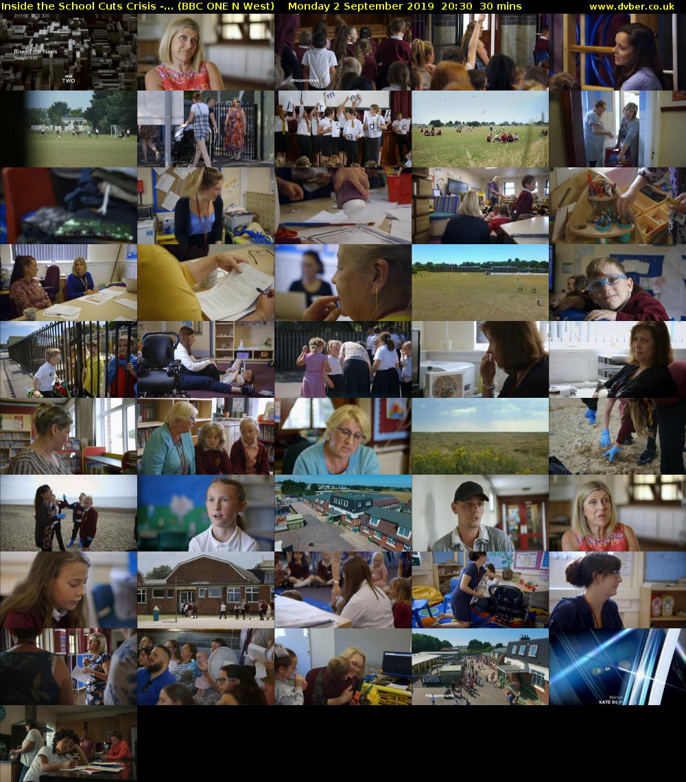 Inside the School Cuts Crisis -... (BBC ONE N West) Monday 2 September 2019 20:30 - 21:00