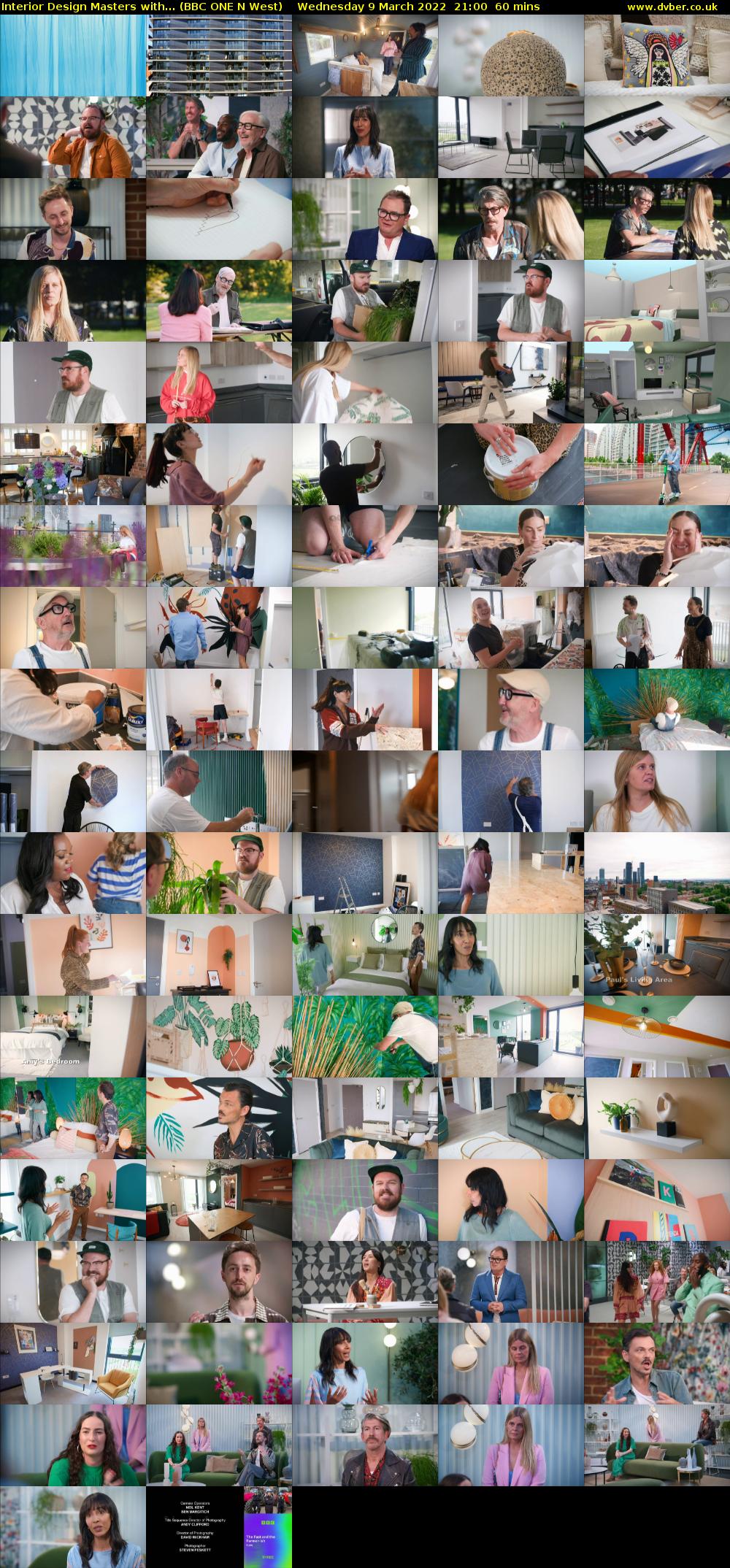 Interior Design Masters with... (BBC ONE N West) Wednesday 9 March 2022 21:00 - 22:00