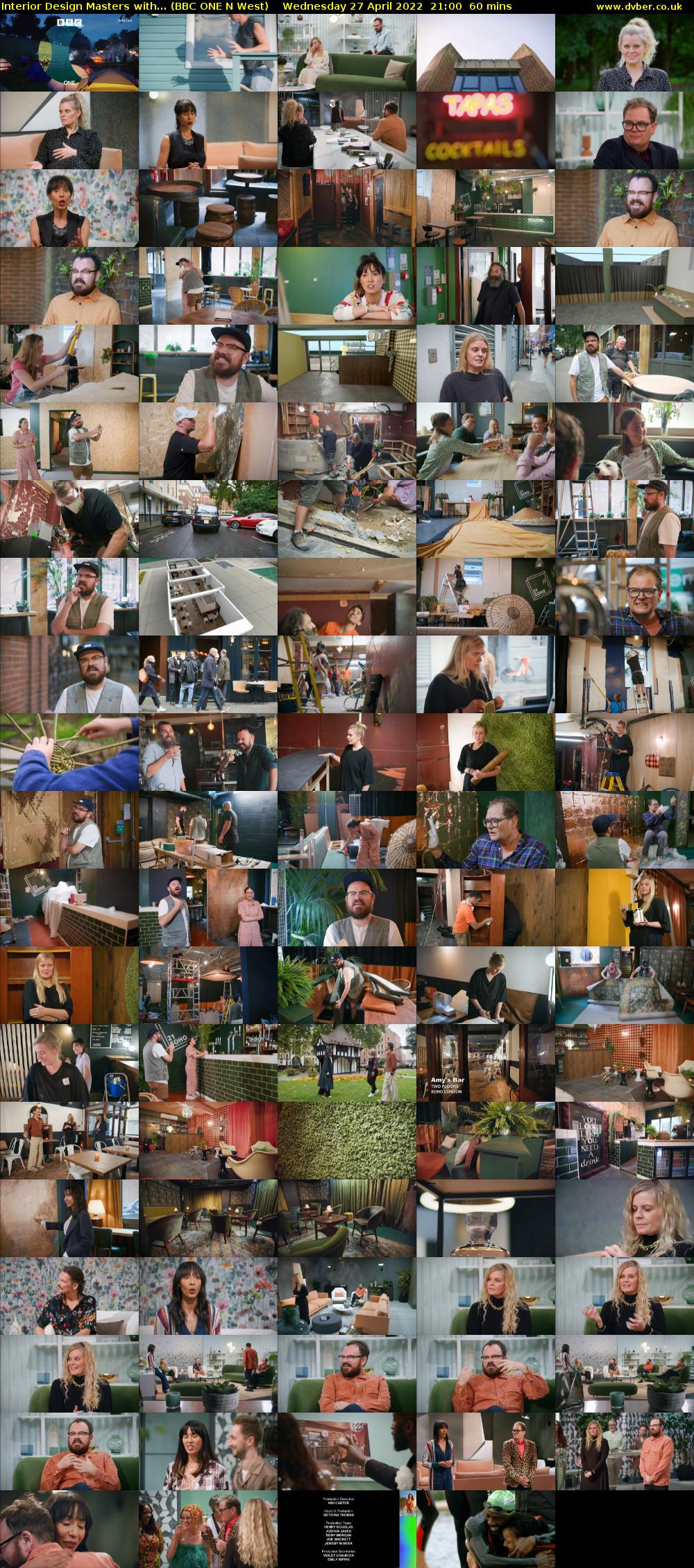Interior Design Masters with... (BBC ONE N West) Wednesday 27 April 2022 21:00 - 22:00