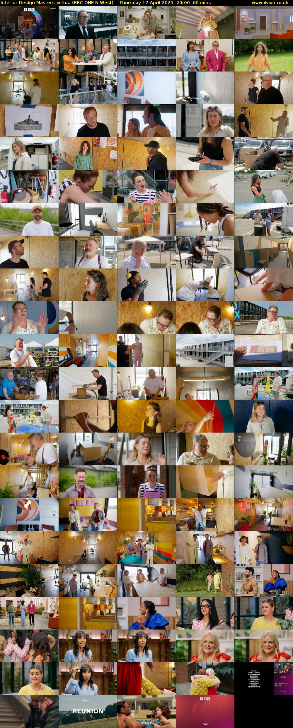Interior Design Masters with... (BBC ONE N West) Thursday 17 April 2025 20:00 - 21:00