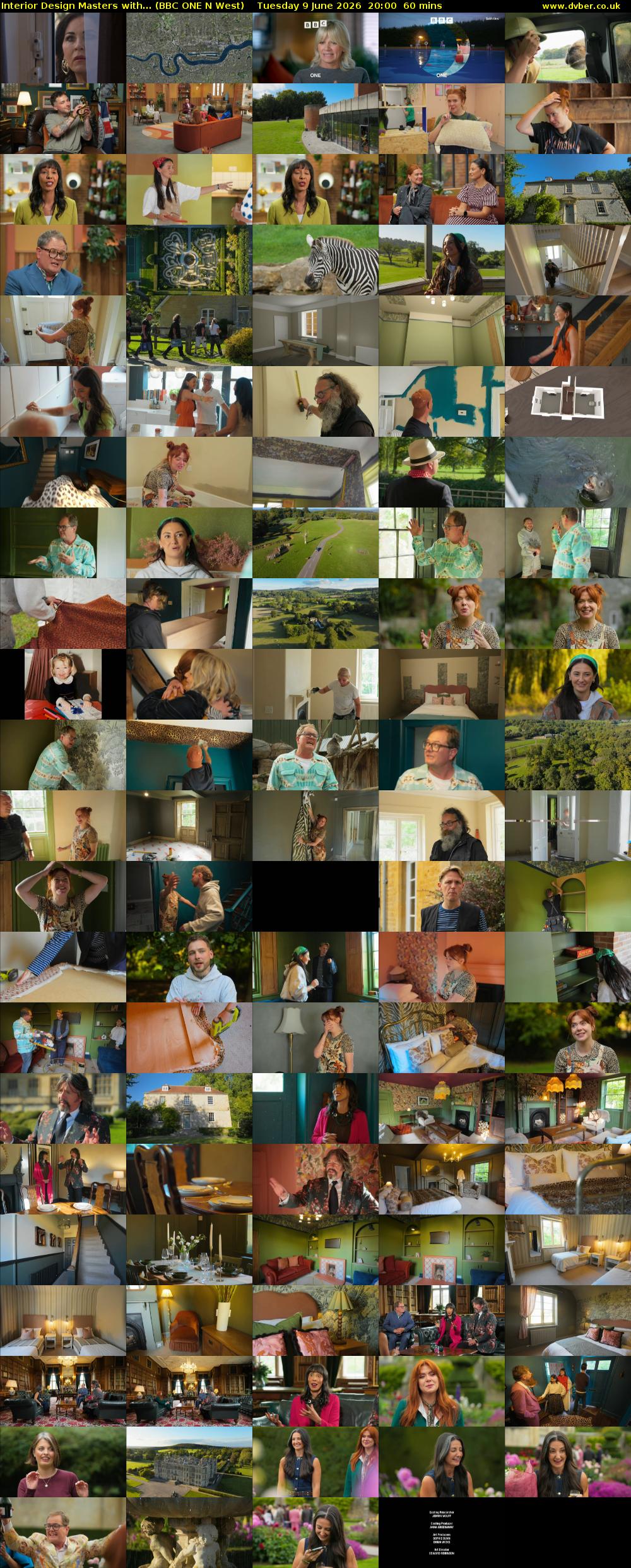 Interior Design Masters with... (BBC ONE N West) Tuesday 9 June 2026 20:00 - 21:00