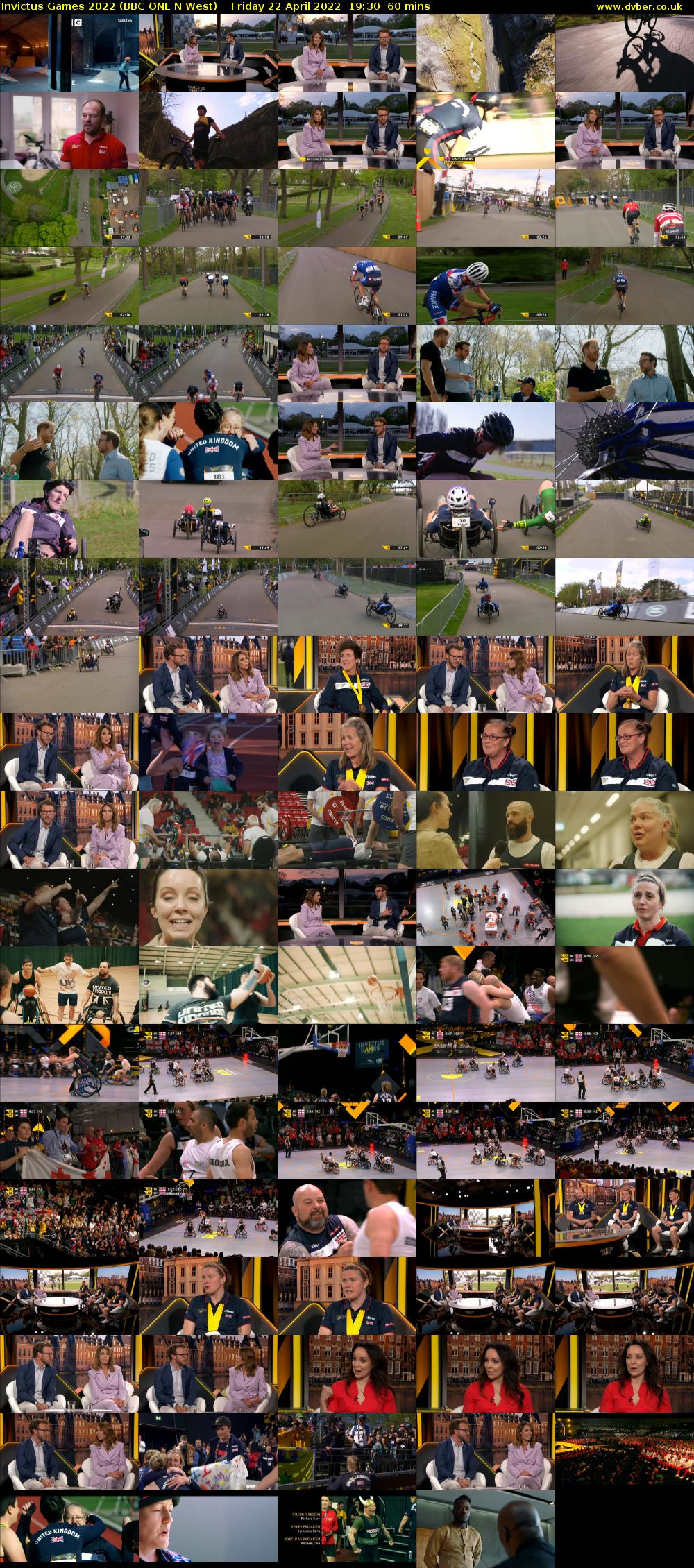 Invictus Games 2022 (BBC ONE N West) Friday 22 April 2022 19:30 - 20:30