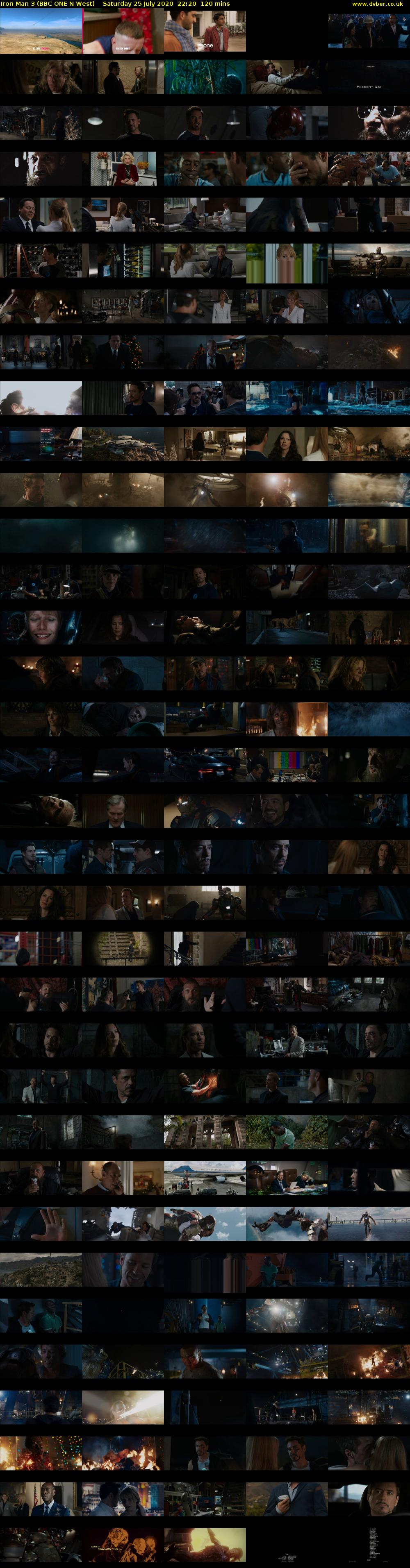 Iron Man 3 (BBC ONE N West) Saturday 25 July 2020 22:20 - 00:20