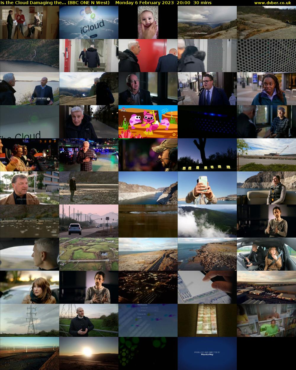 Is the Cloud Damaging the... (BBC ONE N West) Monday 6 February 2023 20:00 - 20:30