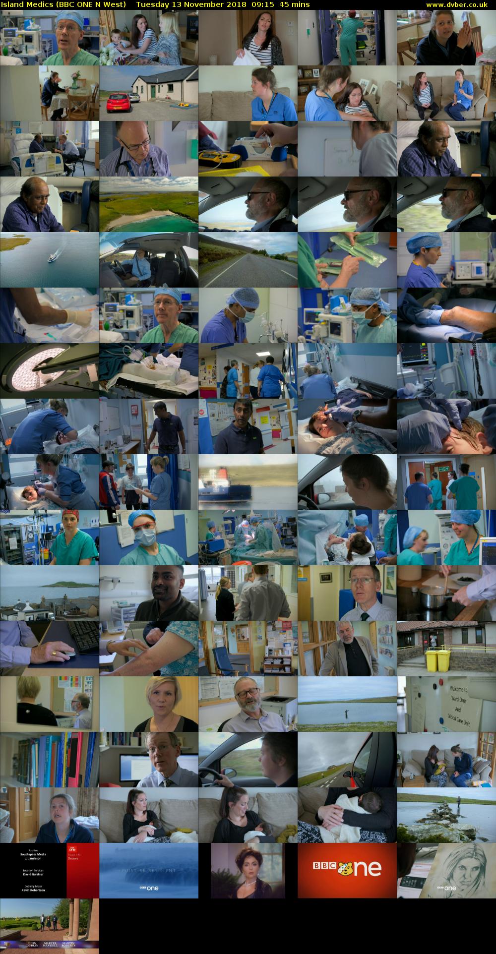 Island Medics (BBC ONE N West) Tuesday 13 November 2018 09:15 - 10:00
