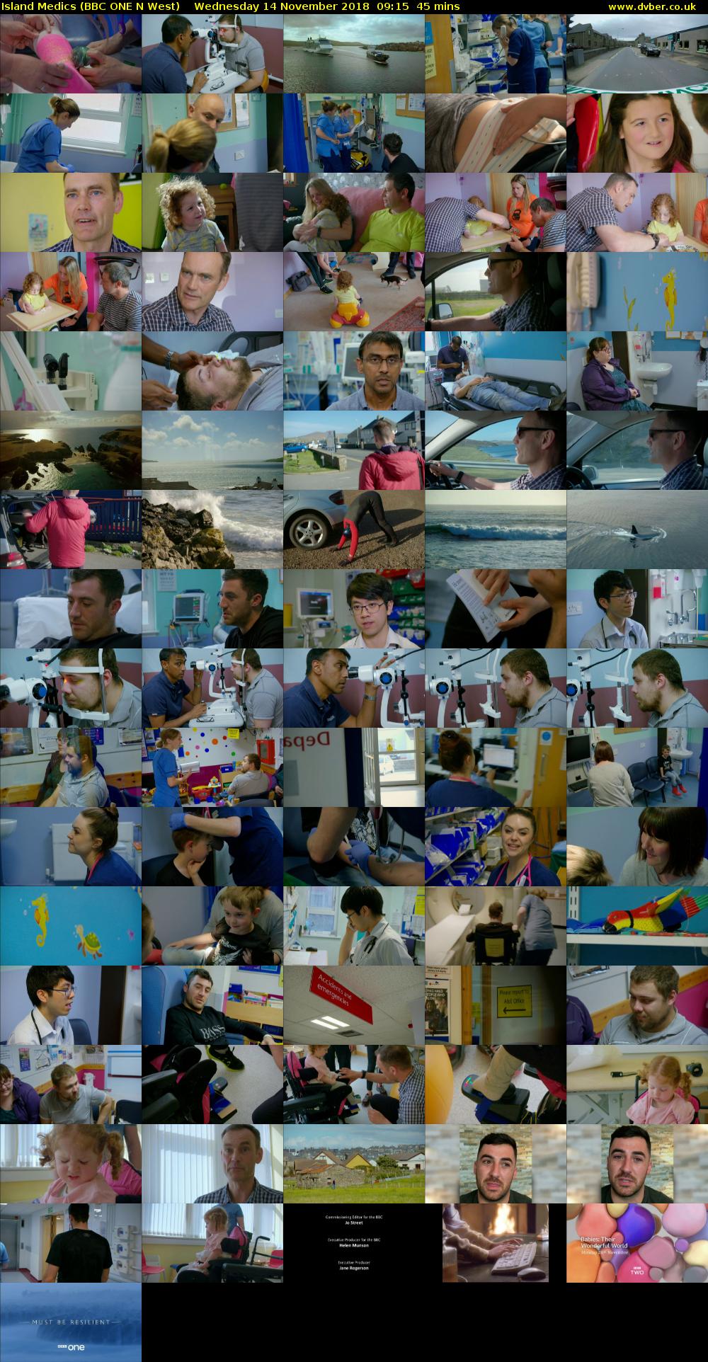 Island Medics (BBC ONE N West) Wednesday 14 November 2018 09:15 - 10:00