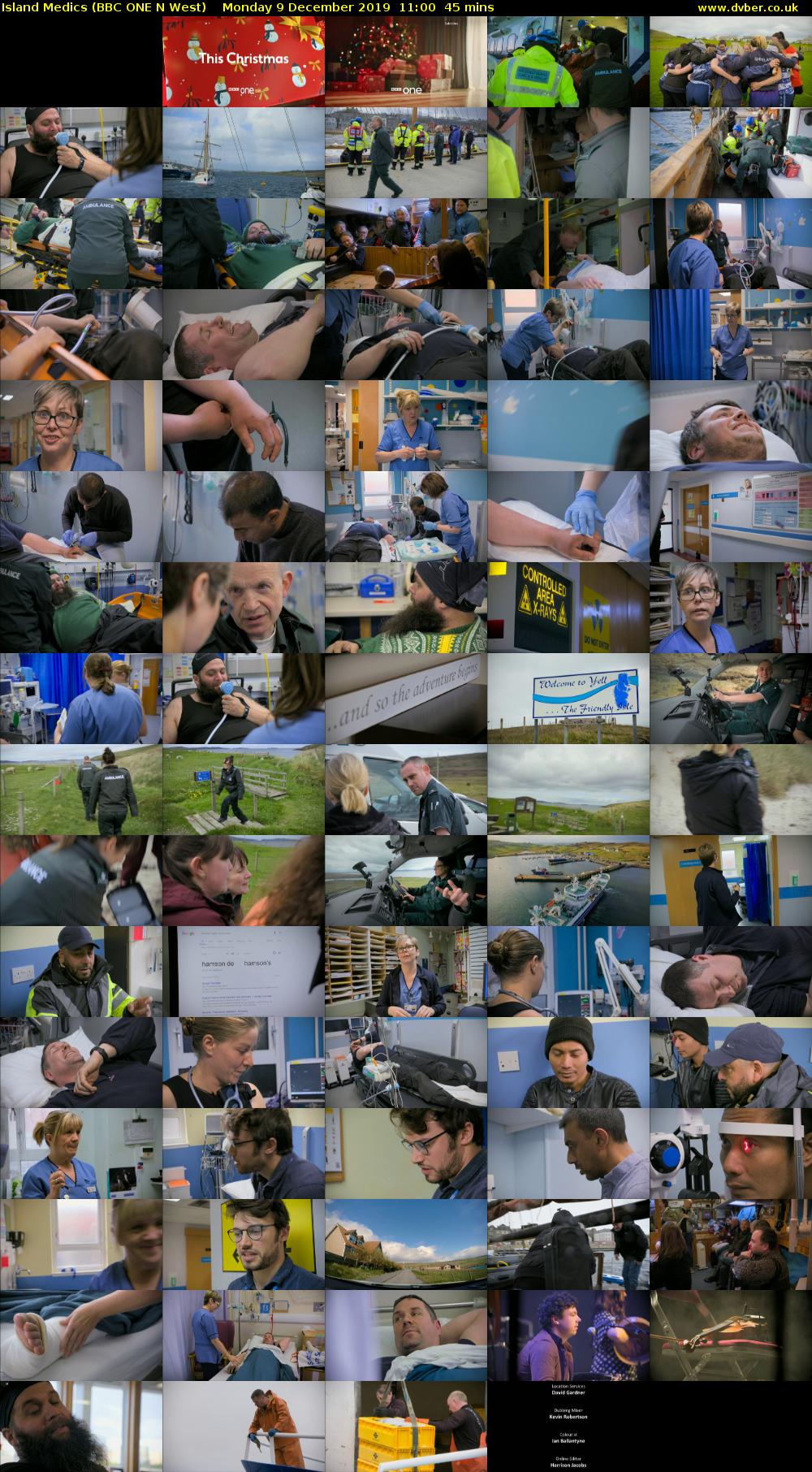 Island Medics (BBC ONE N West) Monday 9 December 2019 11:00 - 11:45
