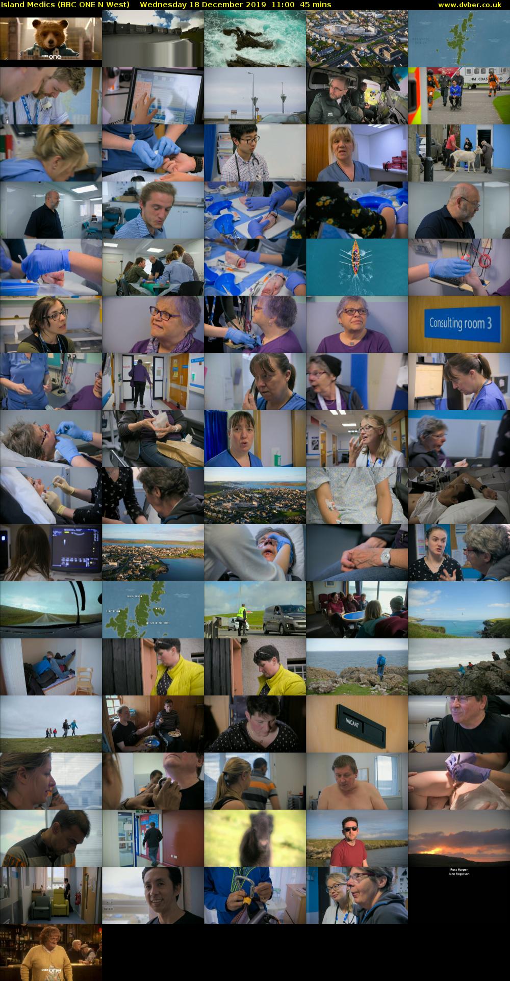 Island Medics (BBC ONE N West) Wednesday 18 December 2019 11:00 - 11:45