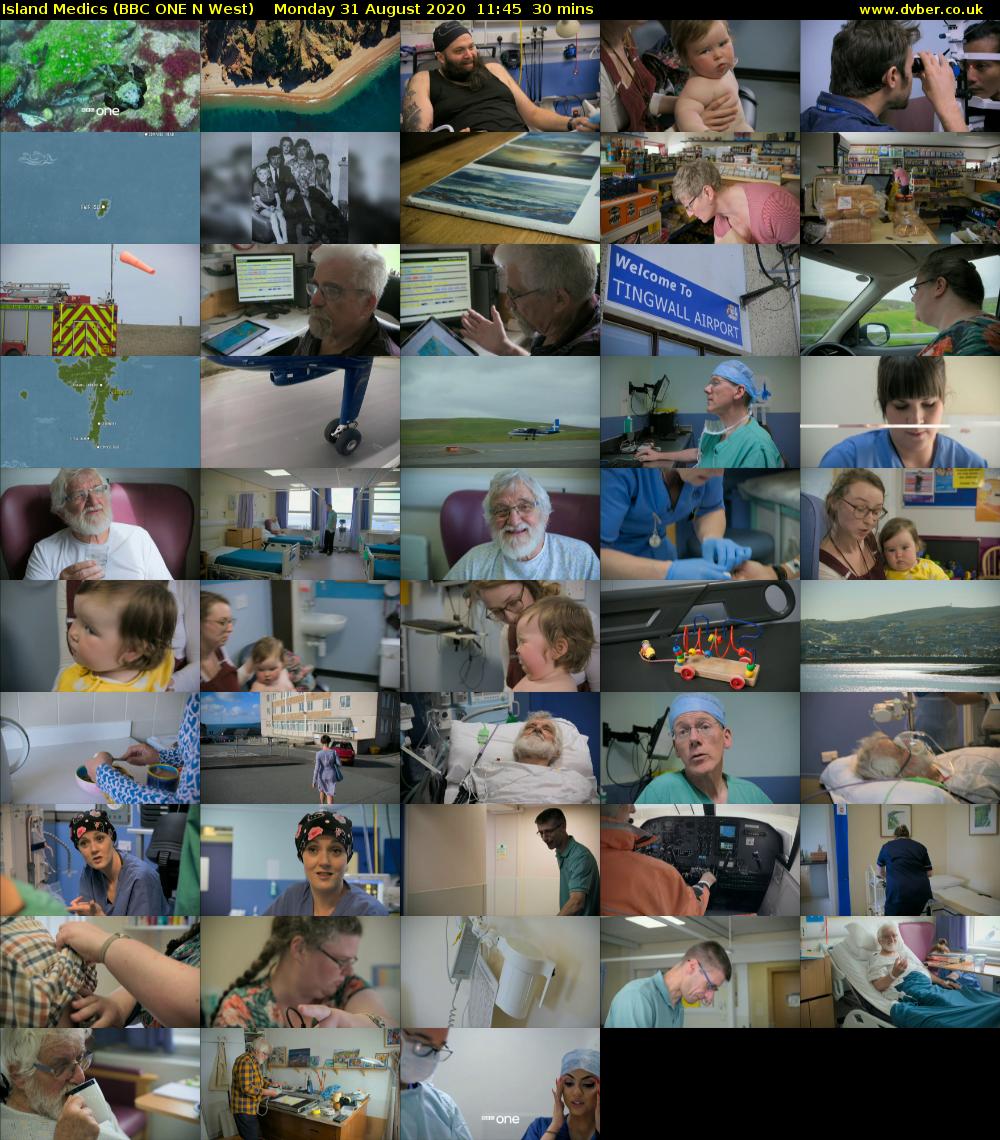 Island Medics (BBC ONE N West) Monday 31 August 2020 11:45 - 12:15