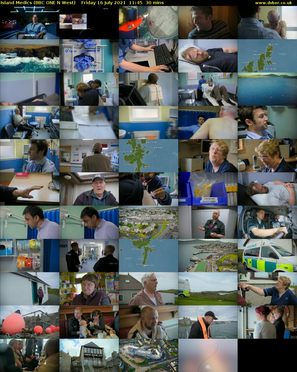Island Medics (BBC ONE N West) Friday 16 July 2021 11:45 - 12:15
