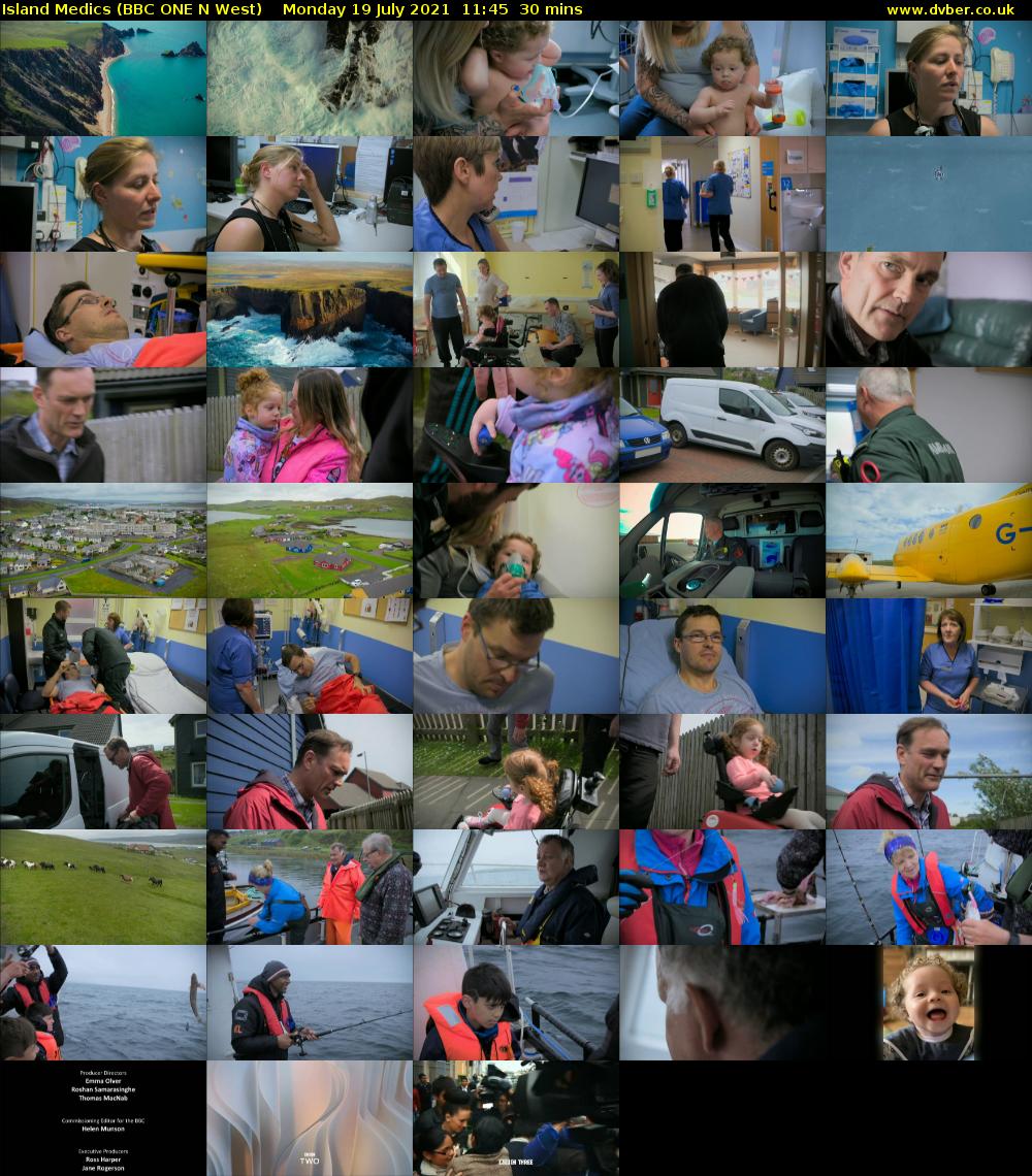 Island Medics (BBC ONE N West) Monday 19 July 2021 11:45 - 12:15