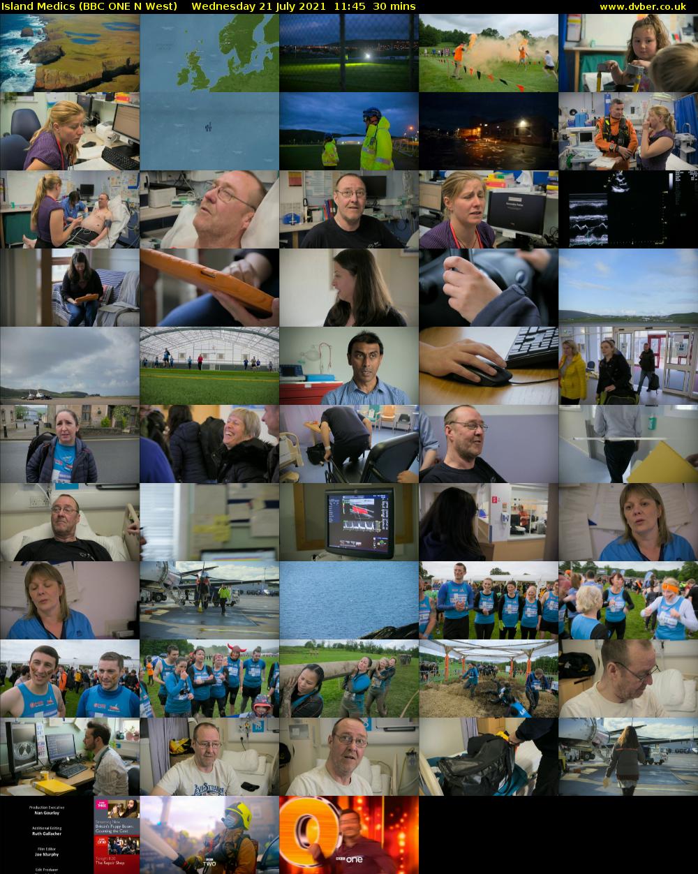 Island Medics (BBC ONE N West) Wednesday 21 July 2021 11:45 - 12:15