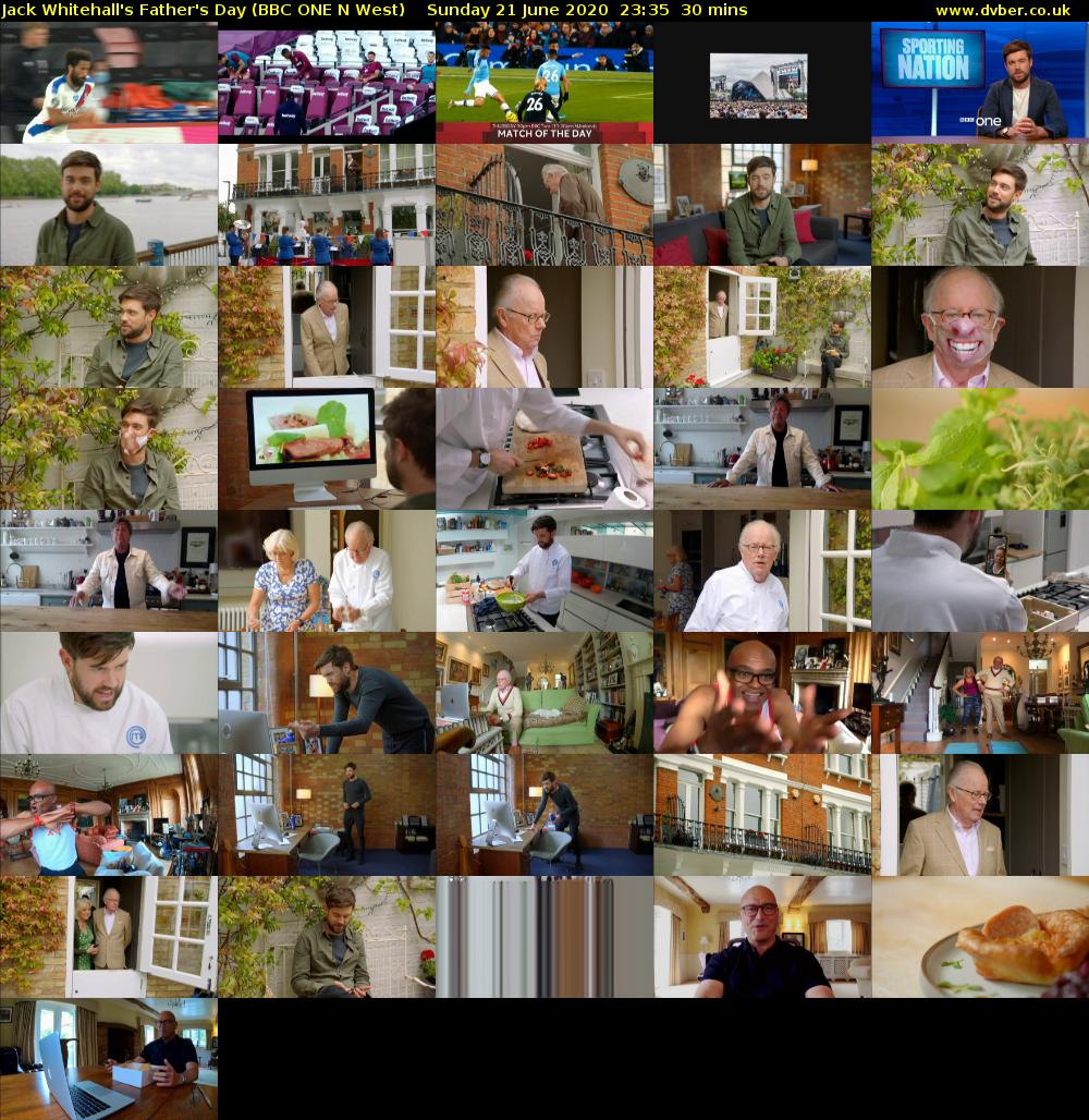 Jack Whitehall's Father's Day (BBC ONE N West) Sunday 21 June 2020 23:35 - 00:05