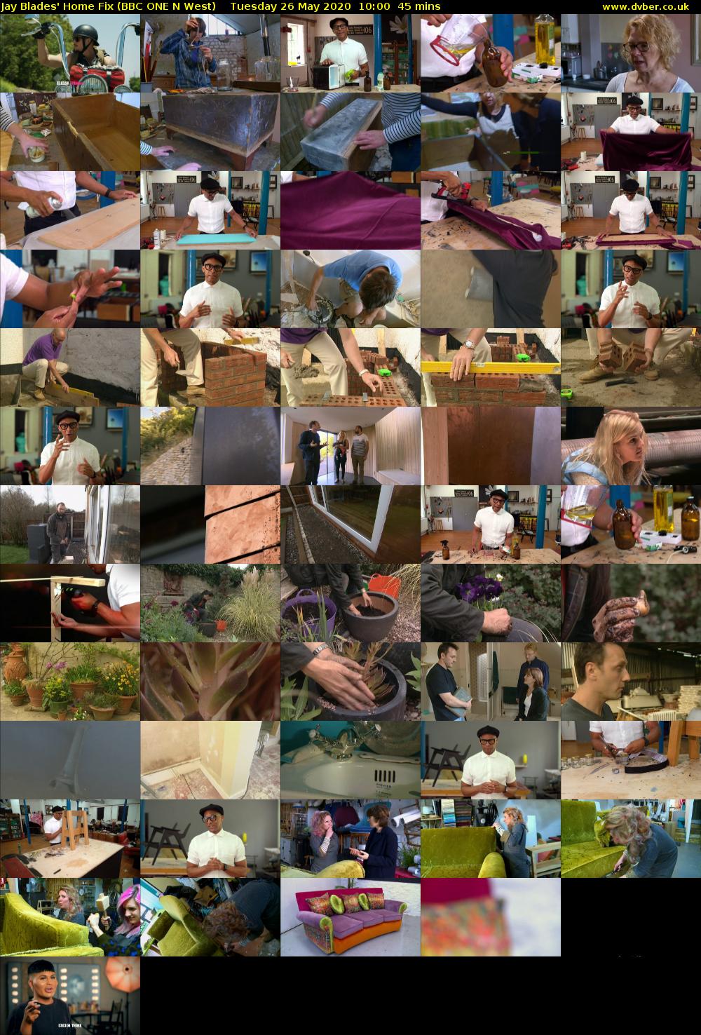 Jay Blades' Home Fix (BBC ONE N West) Tuesday 26 May 2020 10:00 - 10:45
