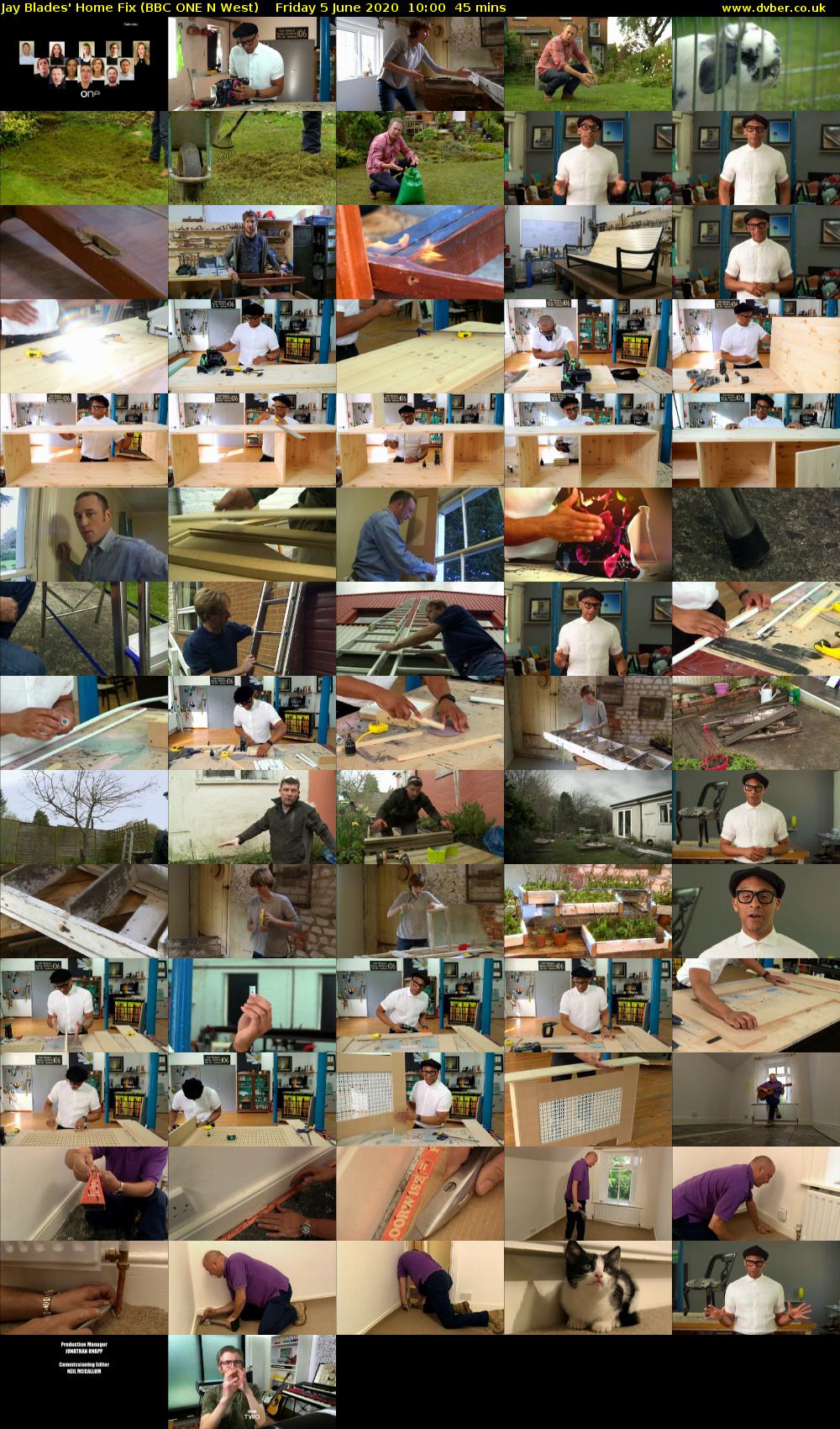 Jay Blades' Home Fix (BBC ONE N West) Friday 5 June 2020 10:00 - 10:45