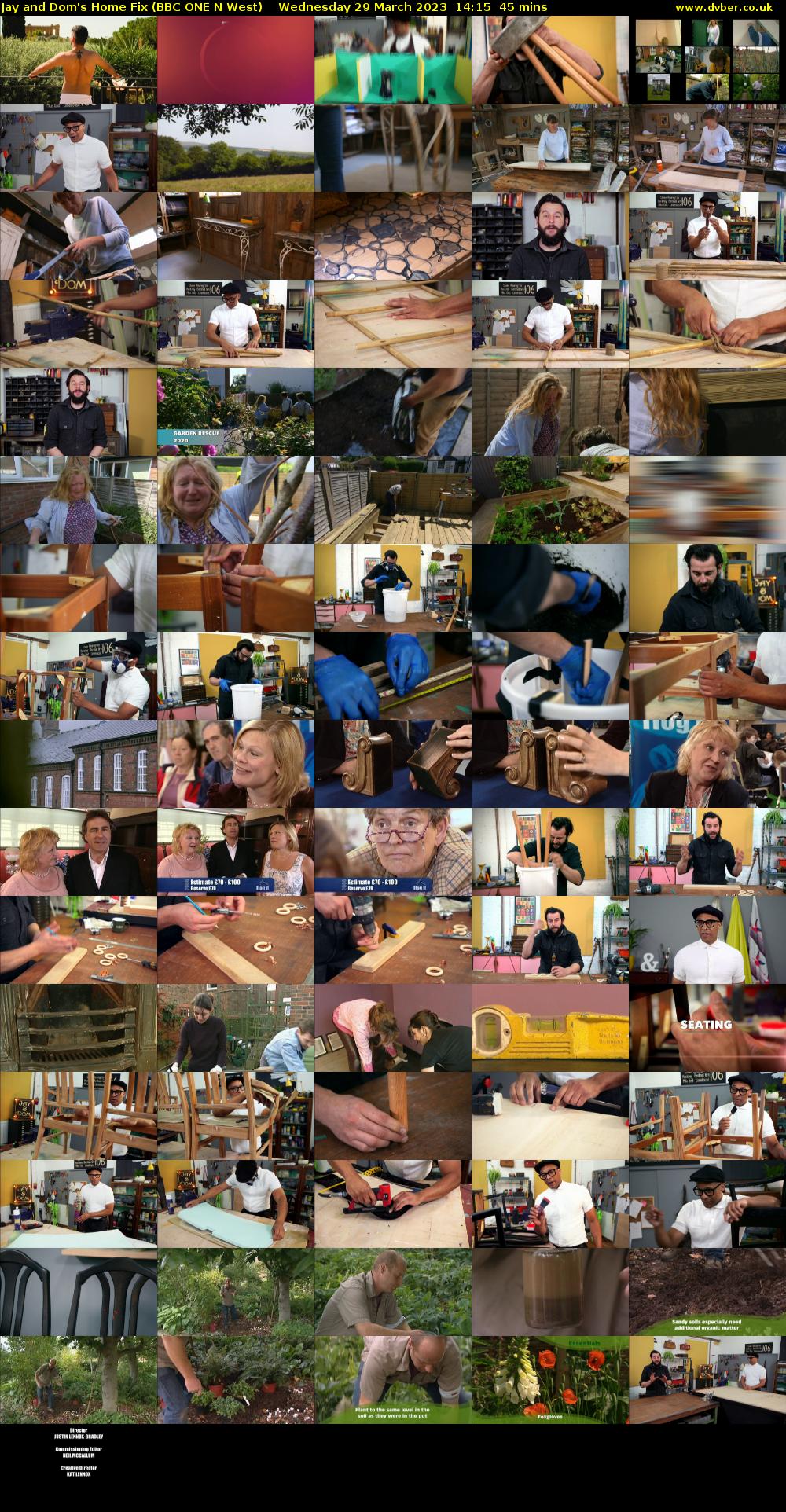 Jay and Dom's Home Fix (BBC ONE N West) Wednesday 29 March 2023 14:15 - 15:00