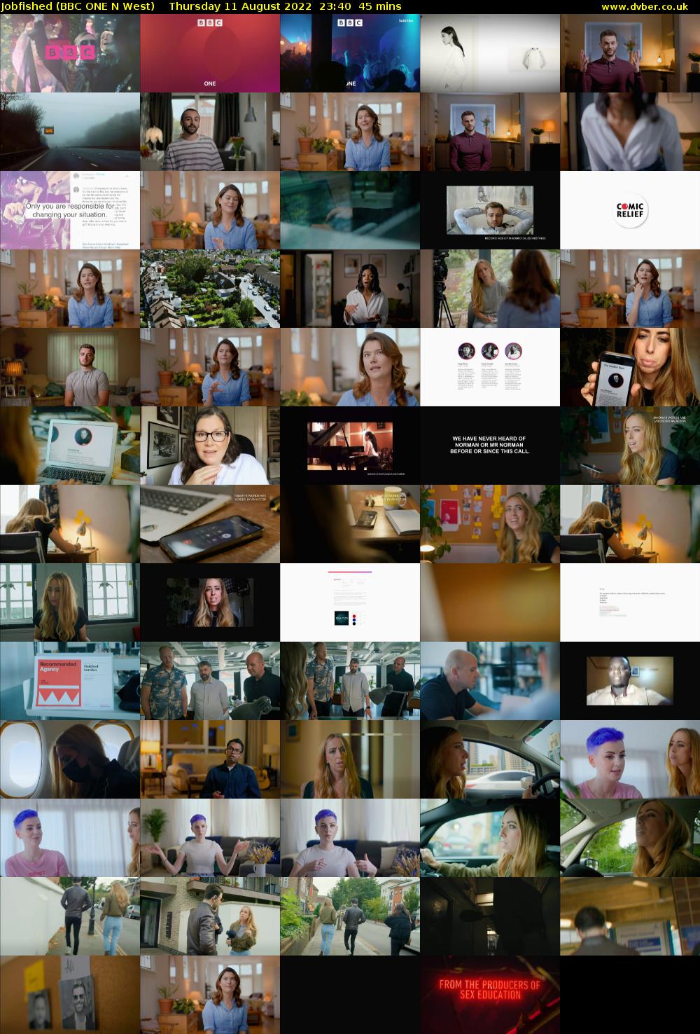 Jobfished (BBC ONE N West) Thursday 11 August 2022 23:40 - 00:25