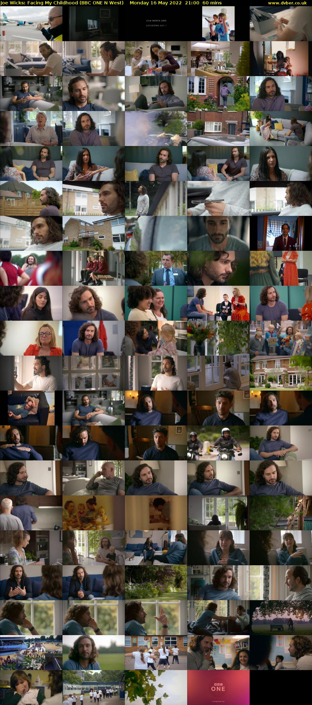 Joe Wicks: Facing My Childhood (BBC ONE N West) Monday 16 May 2022 21:00 - 22:00